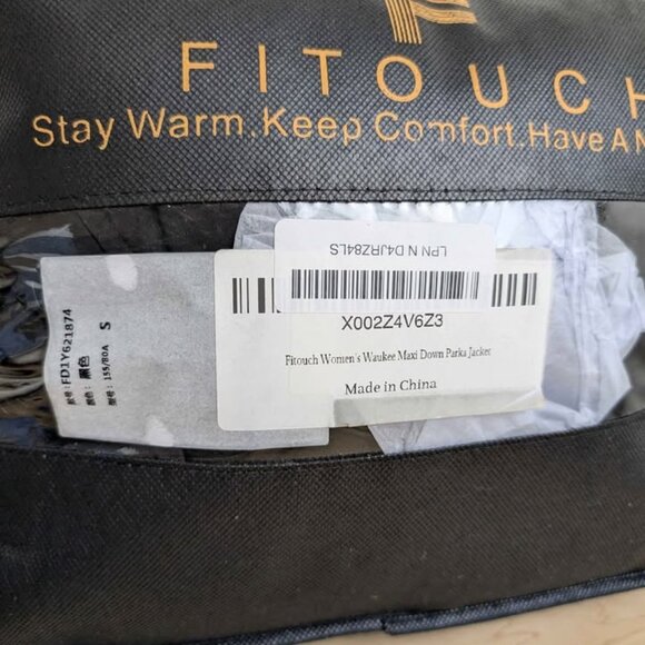 Fitouch Women's Small Down Coat Parka Jacket | 750+ Fill Power | Full-Length - Picture 6 of 7